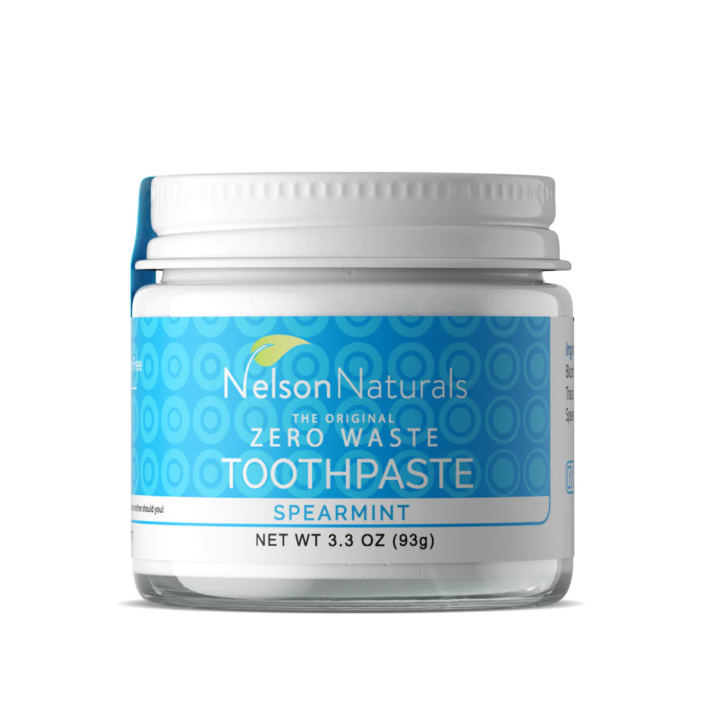 Spearmint Zero Waste Toothpaste by Nelson Naturals, 93g