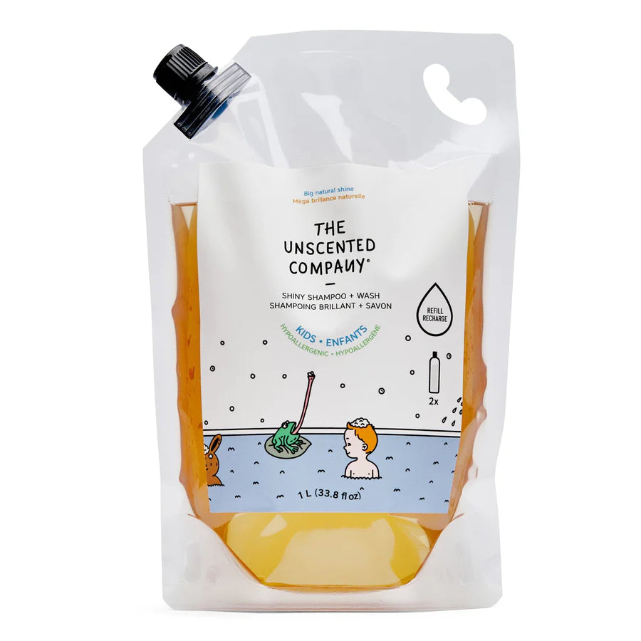 Refill Kids Shiny Shampoo by Unscented Company, 1L