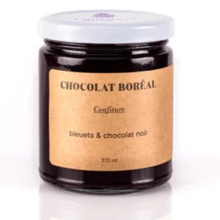 Blueberry & Dark Chocolate Jam by Chocolate Boreal, 270ml