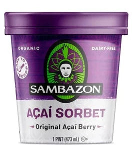 Organic Acai Sorbet - Non Dairy 473 ml by Sambazon