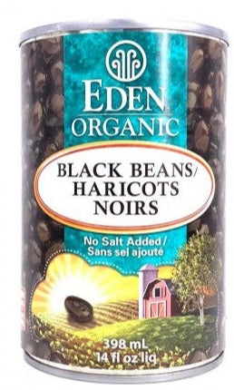 Organic Black Beans by Eden, 398 ml