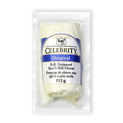 Soft Unripened Goat"s Milk Cheese by Celebrity 113g