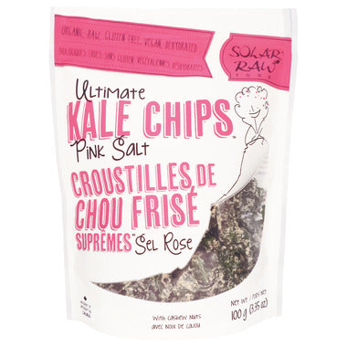 Solar Raw Organic Ultimate Kale Chips Pink Salt by Eco Ideas, 100g