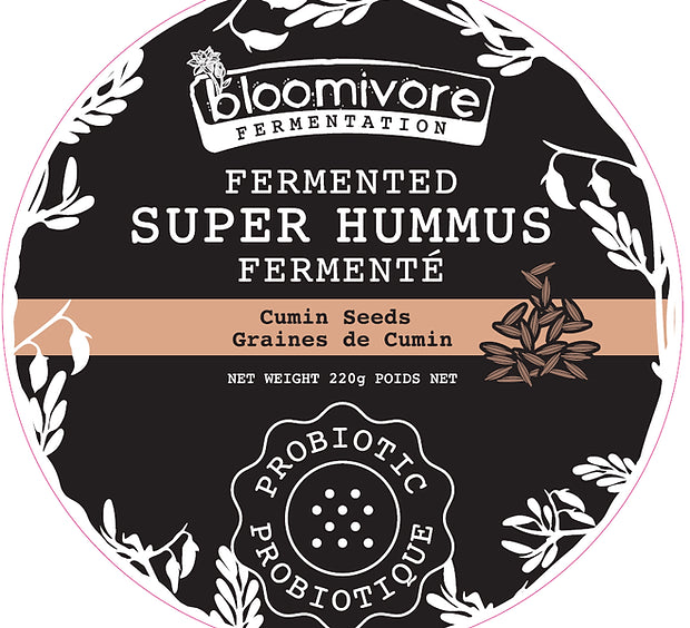 Fermented Super Hummus with Cumin Seeds By Bloomivore, 260g
