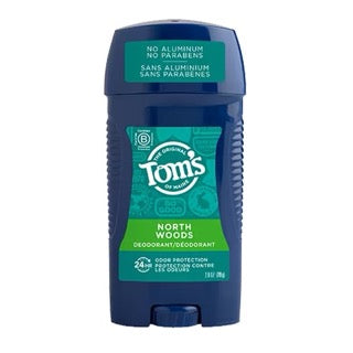 Long Lasting Northwoods Spring Deodorant for Men by Tom's of Maine 79g