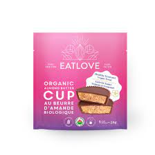 Organic Chocolate Almond Butter Cup, Eat Love 52g