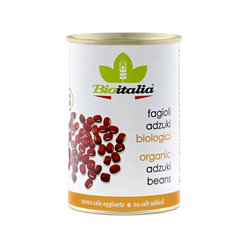 Organic Adzuki Beans by Bioitalia, 398ml
