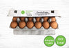 12 Organic Free- Run Large Brown Eggs, Les Fermes Valens