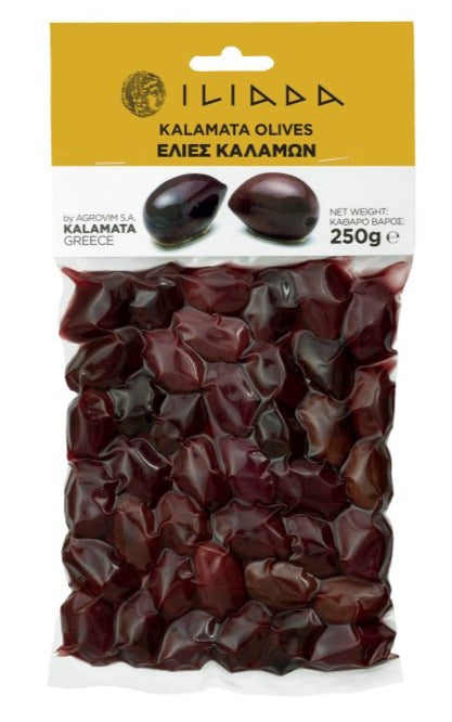 Kalamata Olives in Vacuum Bags by ILIADA 250g
