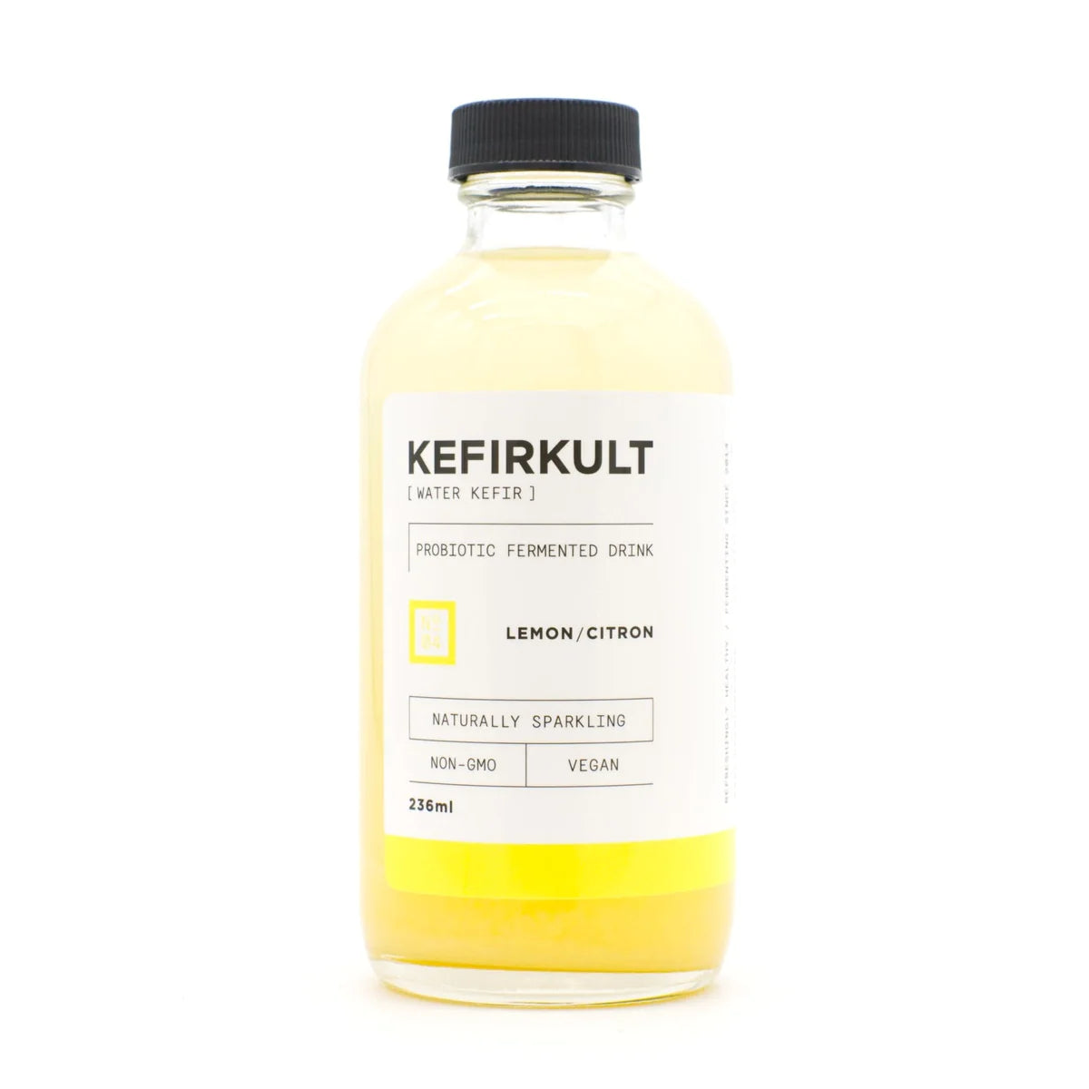 Lemon Water Kefir Beverage by Kefir Kult, 236ml