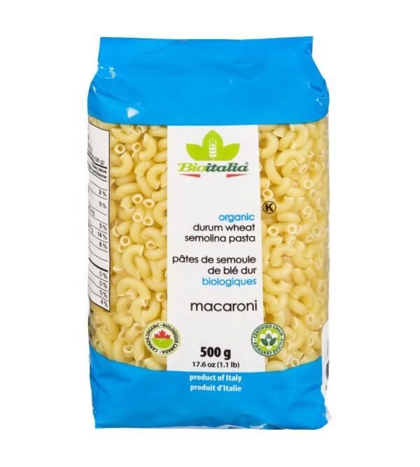 Organic Macaroni by Bioitalia, 500 g