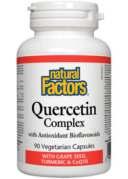 Quercetin Complex with Antioxidant Bioflavonoids by Natural Factors, 90 caps