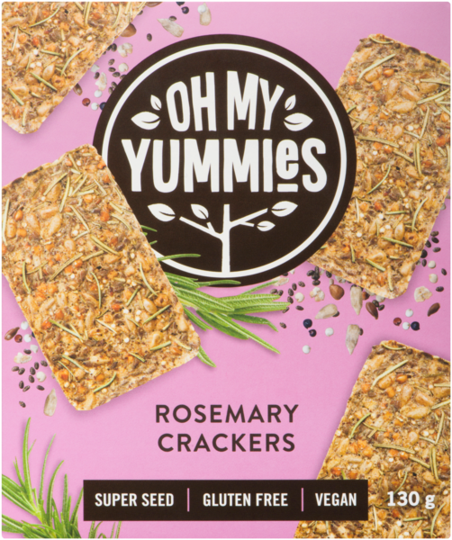 Crackers bio au romarin Oh My Yummies