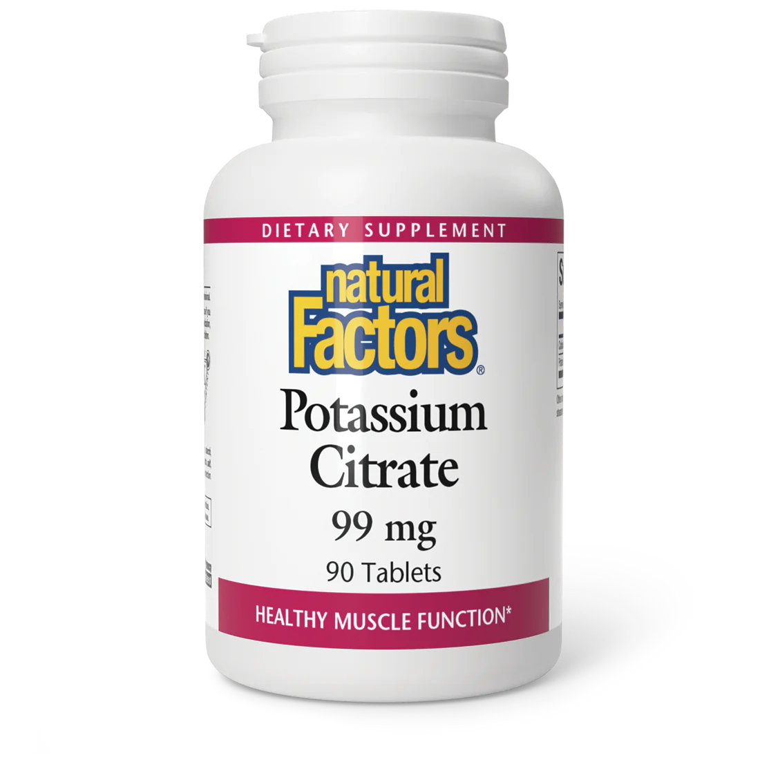 Potassium Citrate by Natural Factors, 90 Tablets 99 mg