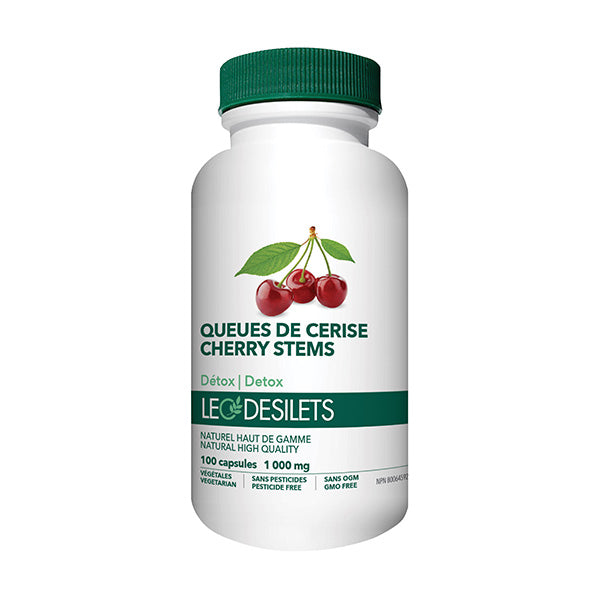 Cherry Stems by Léo Désilets, 100 Vegetable caps 1000 mg