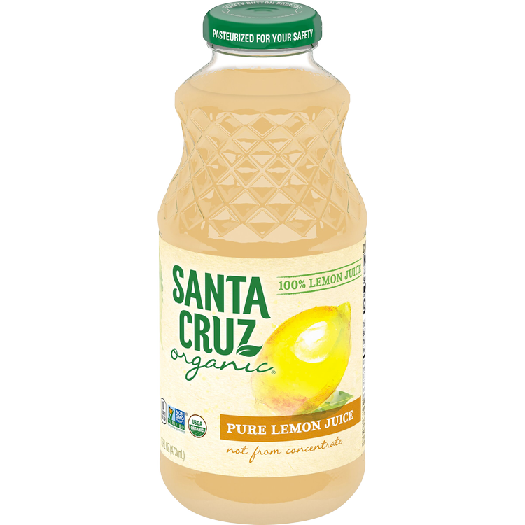 Organic  100% Pure Lemon Juice by Santa Cruz 473ml