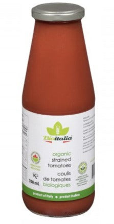 Organic Strained Tomatoes by Bio Italia, 700ml