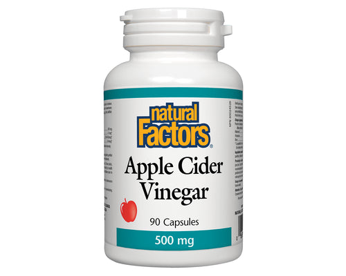 Apple Cider Vinegar by Natural Factors, 90 capsules 500 mg