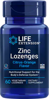 Pastilles de zinc (saveur agrumes-orange) par Life Extension, 60 pastilles végétariennes