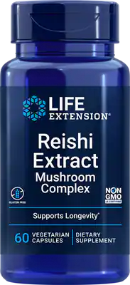 Reishi Extract Mushroom Complex by Life Extension, 60 caps