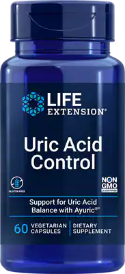 Contrôle de l'acide urique par Life Extension, 60 capsules