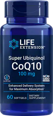 Super Ubiquinol CoQ10 100 mg par Life Extension, 60 gélules
