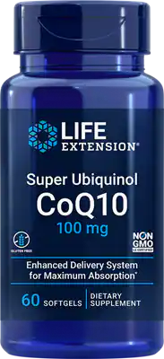 Super Ubiquinol CoQ10 100 mg by Life Extension, 60 gel caps