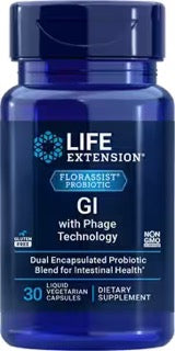 Life extension GI avec phage technologie florassist 30 gélules liquide