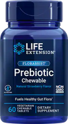 FLORASSIST® Prebiotic Chewable (Strawberry) by Life Extension, 60 chewables