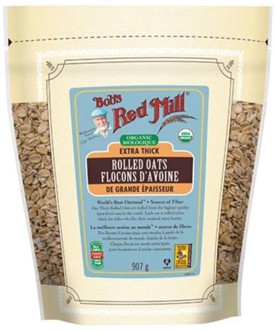 Extra Thick Organic Rolled Oats by Bob's Red Mill, 454g