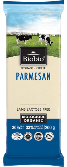 Parmesan Bio - Sans Lactose par Biobio, 200g
