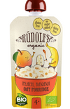 Organic Peach Banana Oat Porridge by Rudolfs, 110 g