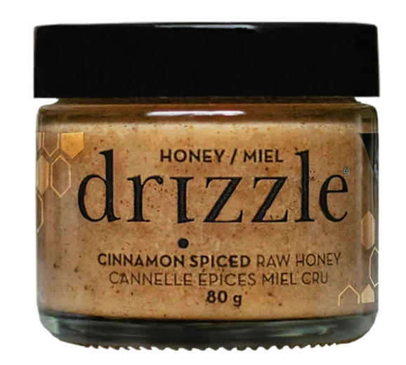 Mini Cinnamon Spiced Raw Honey by Drizzle, 80 g