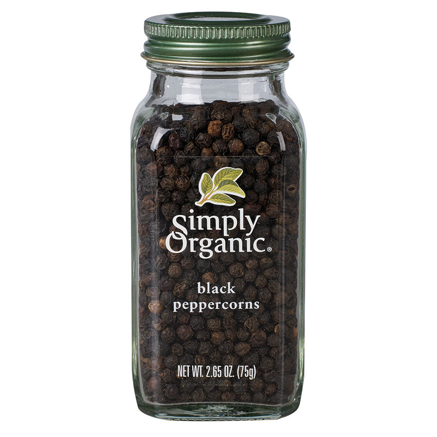 Poivre noir en grains par Simply Organic 75g