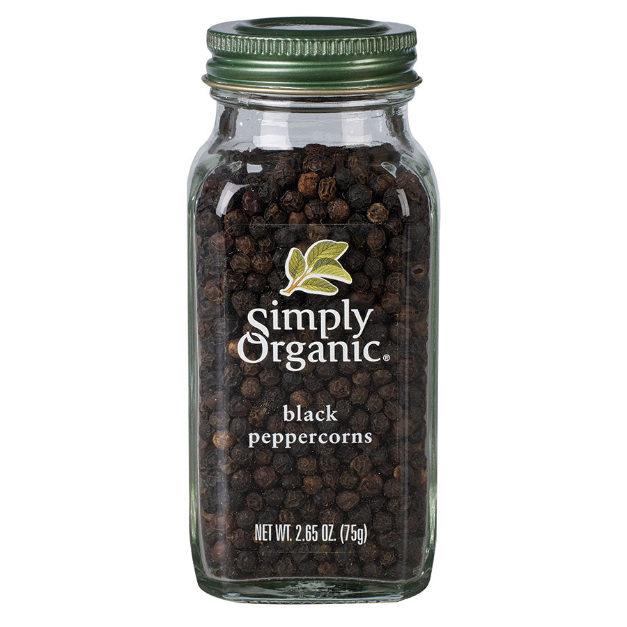 Poivre noir en grains par Simply Organic 75g