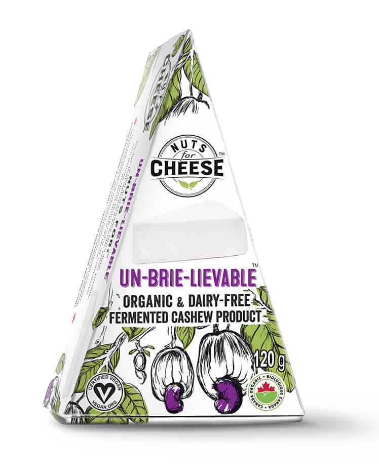 Un-Brie-Lievable Fromage de cajou fermenté biologique et sans produits laitiers par Nuts for Cheese 120g 