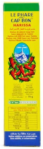 Harissa par Le Phare du Cap Bon 70g