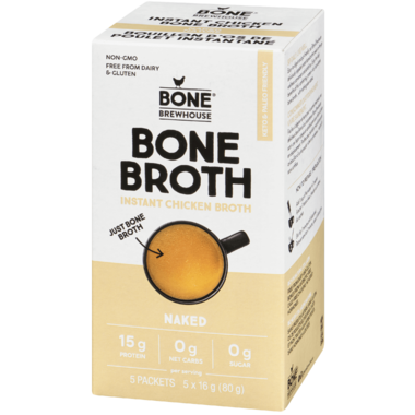 Naked Instant Chicken Bone Broth by Bone Brewhouse, 80g