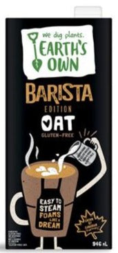 Lait d'Avoine Édition Barista Sans Gluten par Earth's Own 946 ml 