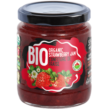 Confiture de fraises bio par Rudolfs Organic, 270 g