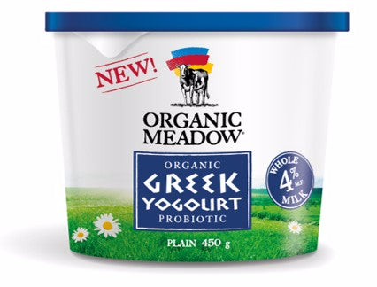 4% Plain Greek Yogurt by Organic Meadow 450g
