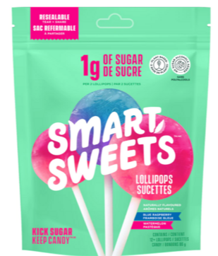 Sucettes par Smart Sweets, 85g