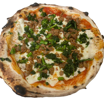 Pizza Saucisse Rapini par Pizza Paesano