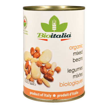 Mélange de haricots biologiques par Bioitalia, 398 ml
