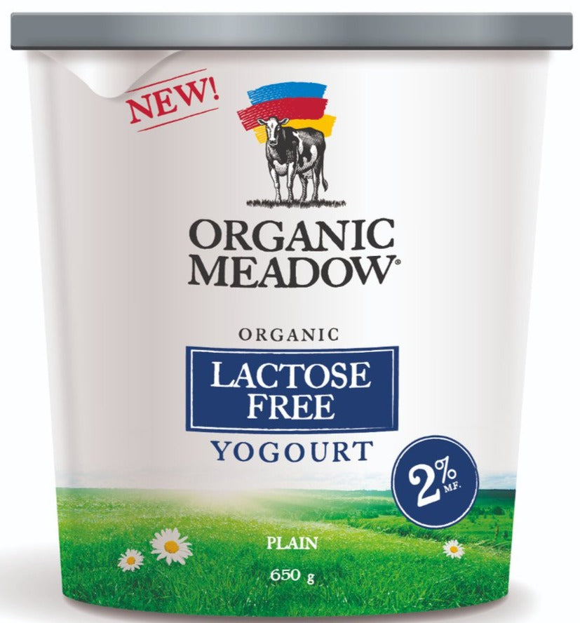 Yogourt nature sans lactose 2 % par Organic Meadow 650 g