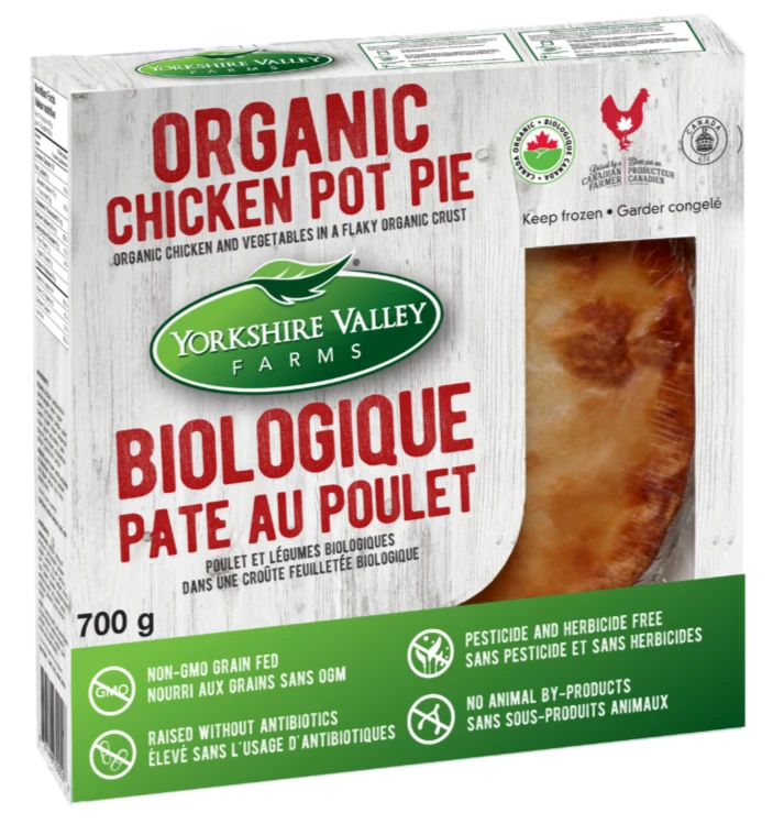 Organic Chicken Pot Pie by Yorkshire Valley Farms, 700g