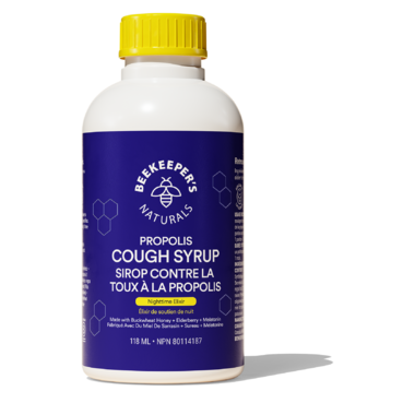 Propolis Cough Syrup Nighttime by Beekeeper's Naturals, 118ml