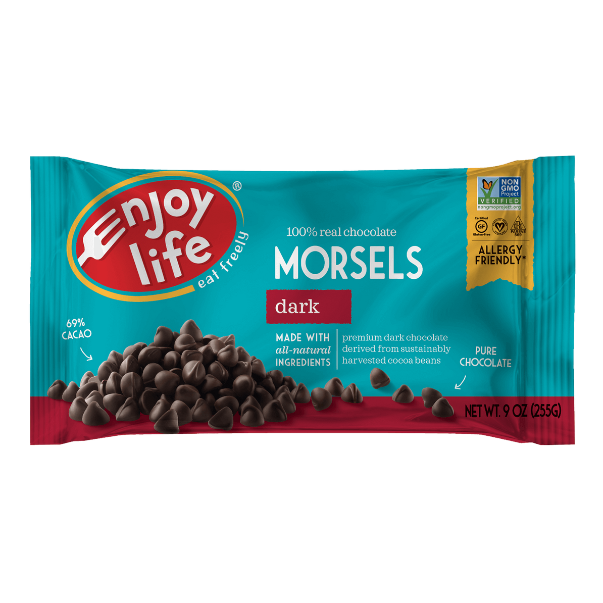 Dark Chocolate Morsels by Enjoy Life 255g