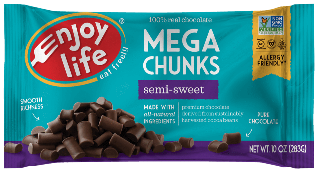 Semi Sweet Mega Chocolate Chunks by Enjoy Life, 283g