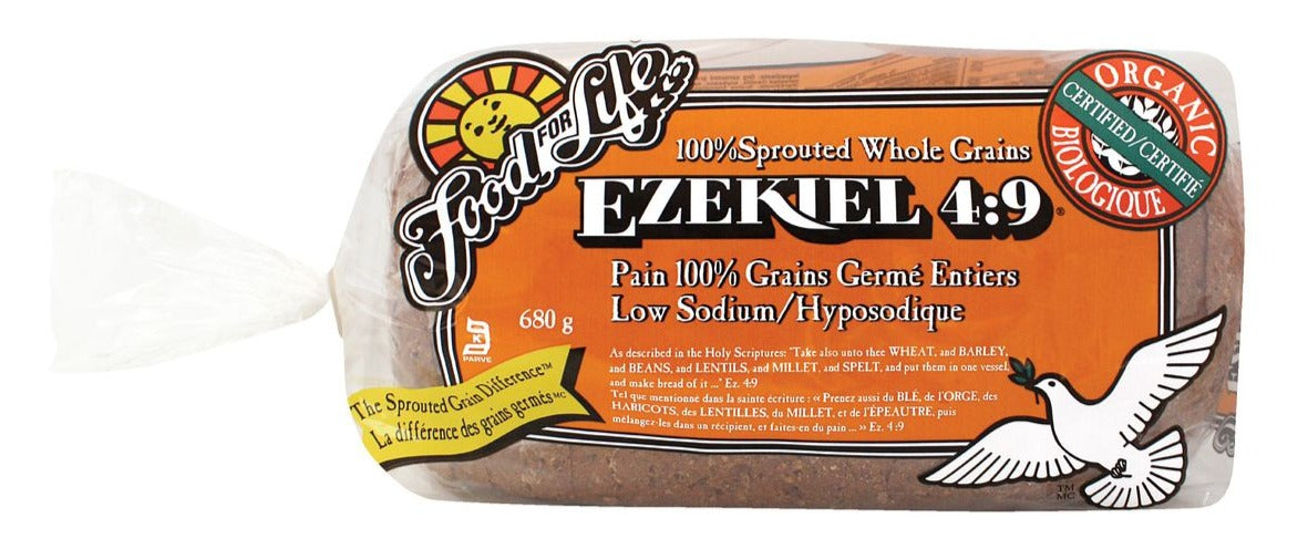 Pain de grains entiers germés à faible teneur en sodium Ezekiel 4:9® biologique